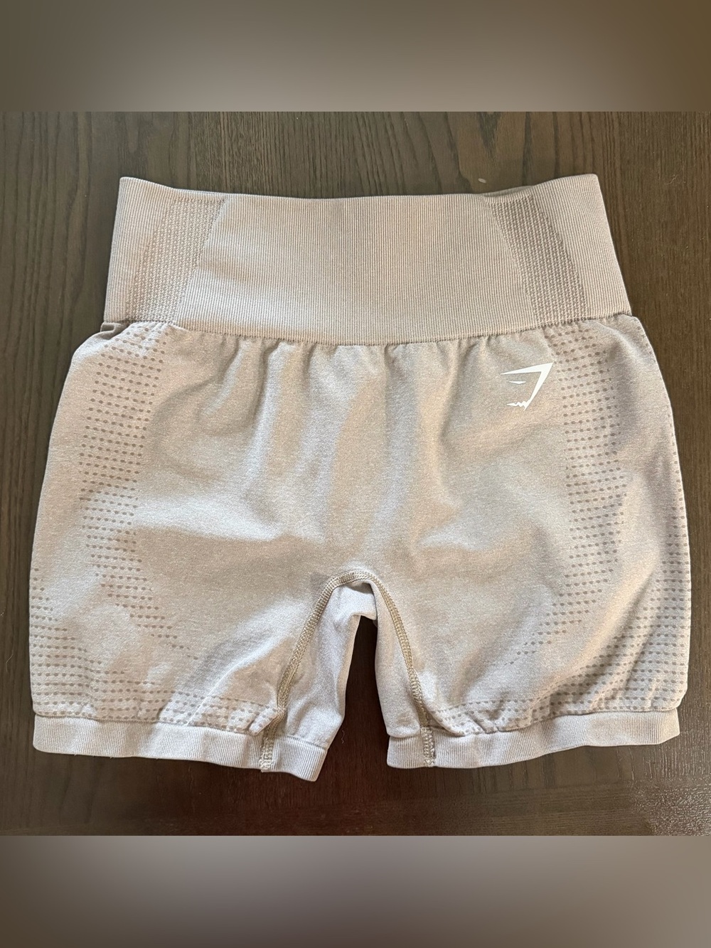 Gymshark Vital Seamless Athletic Shorts - Warm Taupe Marl